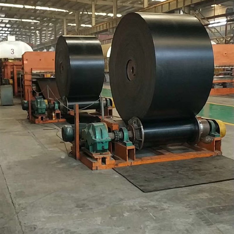 青岛厂家黑色橡胶输o送机输送带 NN EP棉帆布流水线传送带