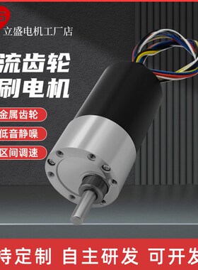 现货速发7-650直流无刷减速调速正反转12V24V带刹车马达