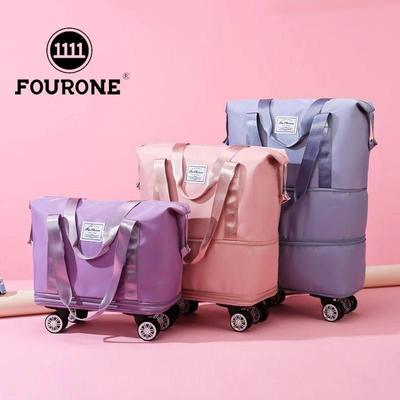 FOUR ONE行李袋大容量学生住校万向轮行李包可折叠收纳滑轮旅行包