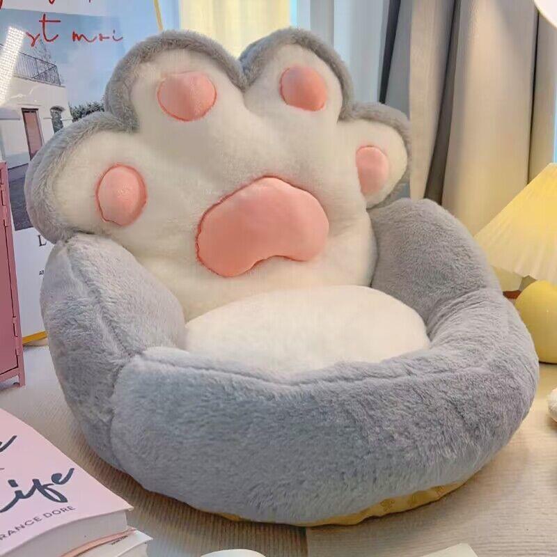 猫爪懒人小沙发卧室女榻榻米单人椅人类狗窝飘窗卡通地上坐垫玩偶