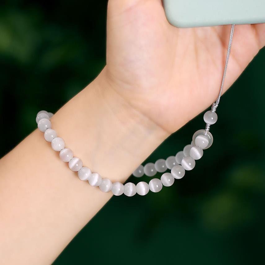 猫眼石手机炼挂绳挂件包包钥匙扣吊坠指环扣手机炼手腕式炼条