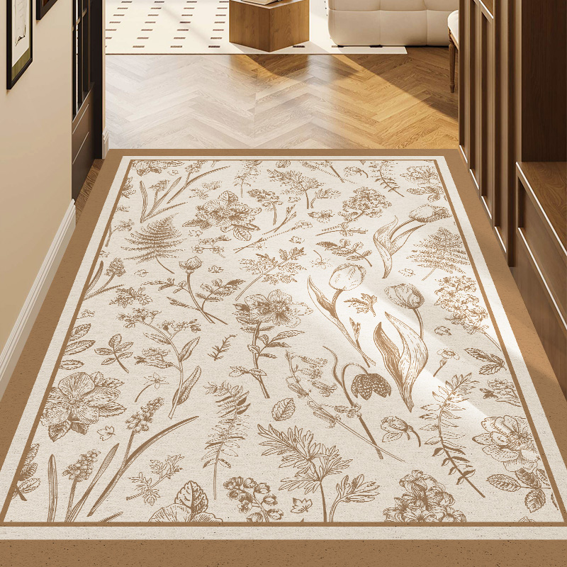 丝圈入户门垫门外门口地垫除尘法式玄关换鞋垫防滑耐脏地毯可裁剪