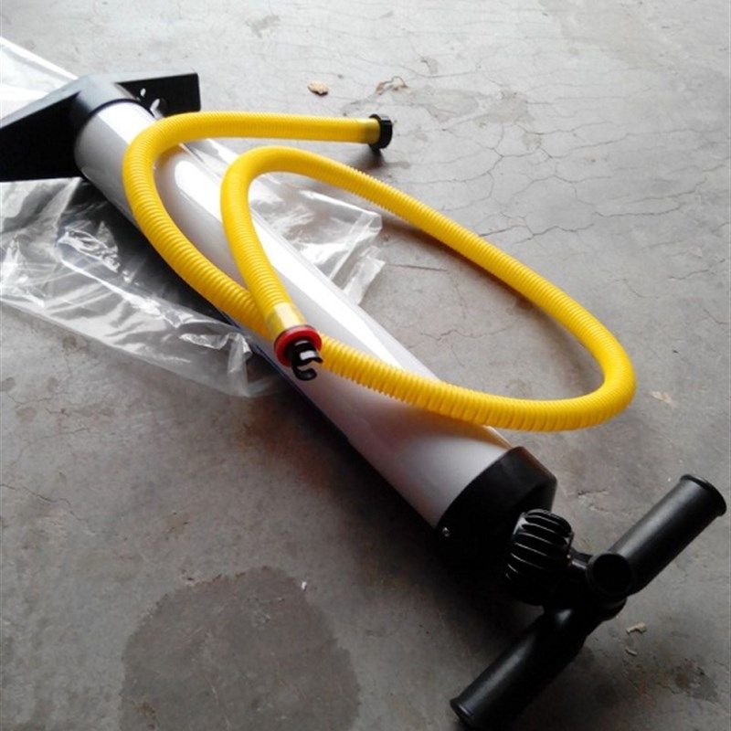 橡皮艇 冲锋舟钓鱼船皮划艇手动打气筒气泵带气压表海钓船充气筒