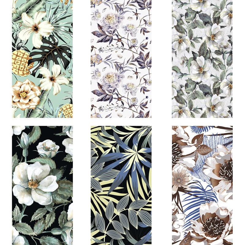 法式艺术花砖60x120浴室卫生z间背景墙玄关淋浴别墅拼花连纹花片