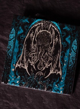 拉莱耶之主 方形陶瓷文创杯垫 隔热垫 克苏鲁周边 高级感生日礼物