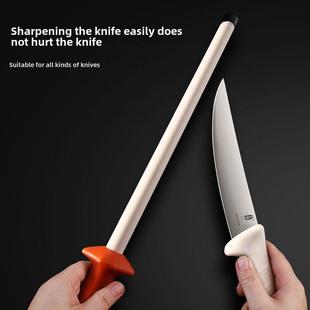 严品质磨刀棒陶瓷磨刀棒堵头刀刀刀特种加厚陶瓷磨刀棒屠夫专业刀