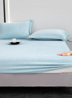 定制澳洲牛奶绒床笠152x203queen床垫套138x188cm澳洲床罩套