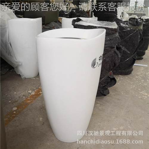 玻璃钢圾桶OOJ 成都商场扶梯旁创垃意垃圾桶圾 不垃锈钢内胆的桶