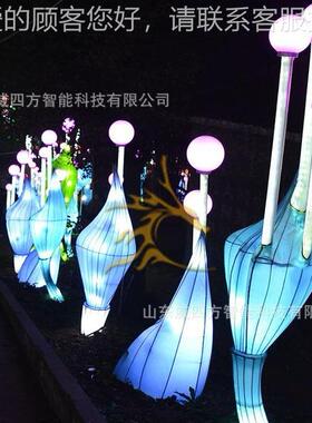 年春节元宵厂家定制灯新款大型统花灯传会展览牛leyzl-1209d彩厂