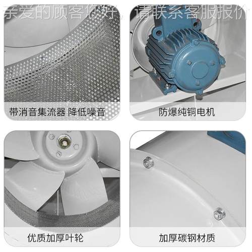 H3L3-2A-5.5混流式通风 HL3-2A-5排烟风机风口配消声进段7187mh 2