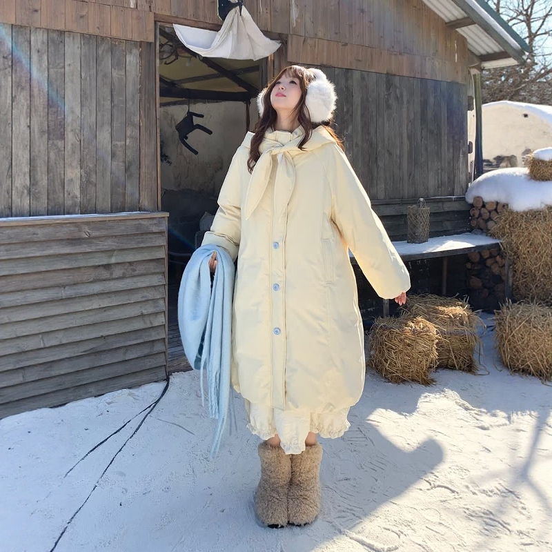 中长款棉服女冬季保暖加厚宽松