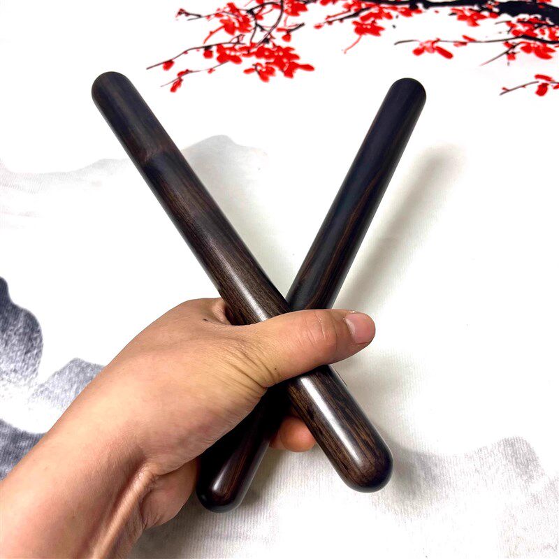 乌木紫光檀大鼓槌成人鼓棒敲鼓鼓槌棒实木一对打龙舟表演鼓棍耐用