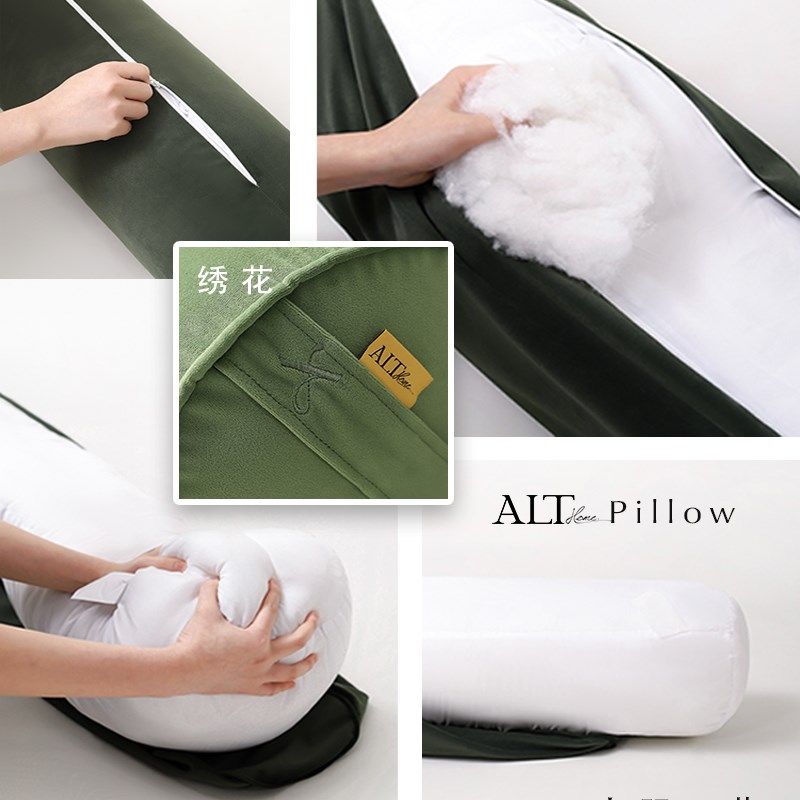 夹腿睡觉抱枕头圆柱形女生专用床上孕妇长条靠枕男生款大人可拆洗