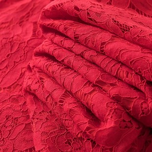 夏季 妈妈夏装 连衣裙女2024新款 蕾丝短袖 度假红色长裙子潮 胖mm大码