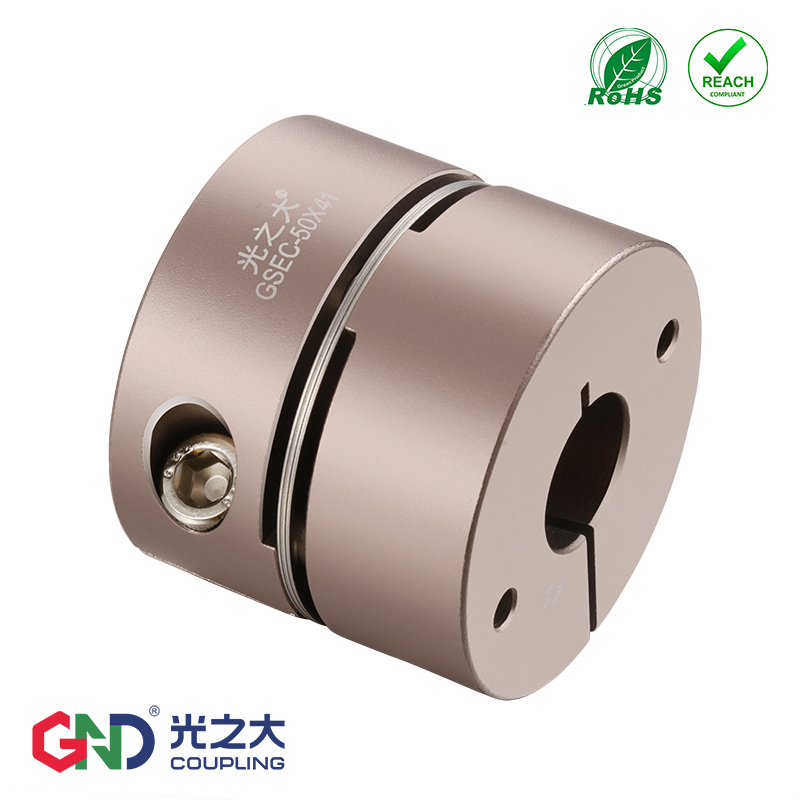 铝合金双膜片联轴器大扭矩伺服马达电机丝杆模组弹性连轴器GSEC