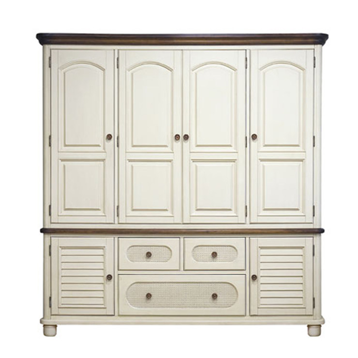 比邻乡村实木衣柜  衣厨 美式实木家具 美式家具实木定制