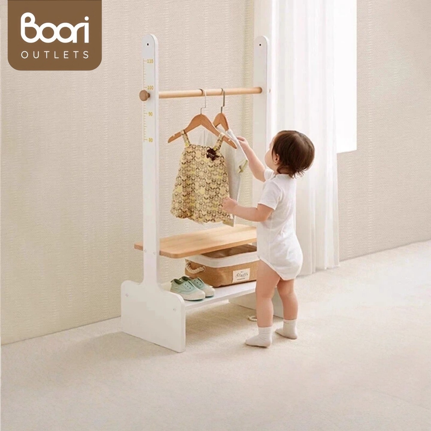 儿童衣帽架挂衣架落地卧室北欧