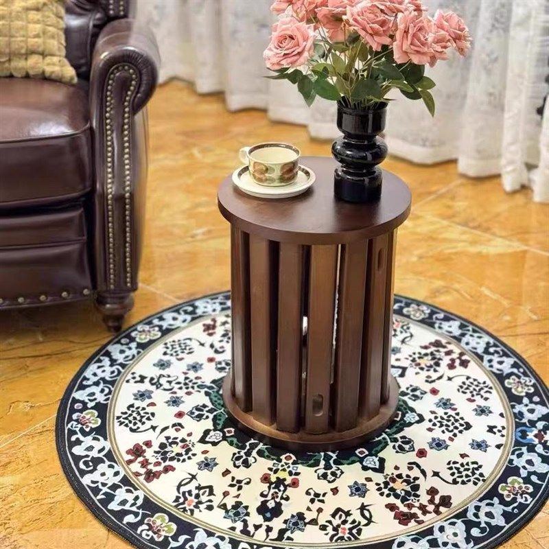 【年后发货】客厅中古实木圆凳家用组合可移动茶几边几多功能叠叠,住宅家具,组合凳,淘宝优惠券,粉丝福利购,淘宝优惠卷