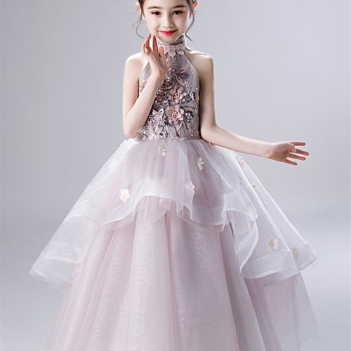 儿童公主裙礼服蓬蓬洋派女童生日宴会礼裙晚礼服走秀主持人照相馆