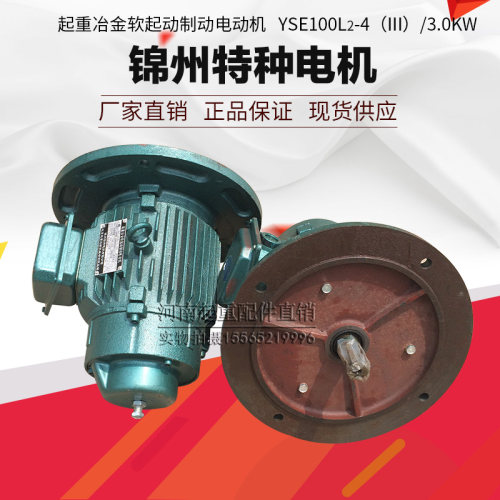 锦州特种电机 YSE100L2-4 3.0KW起重冶金软起动制动电机 行车配件