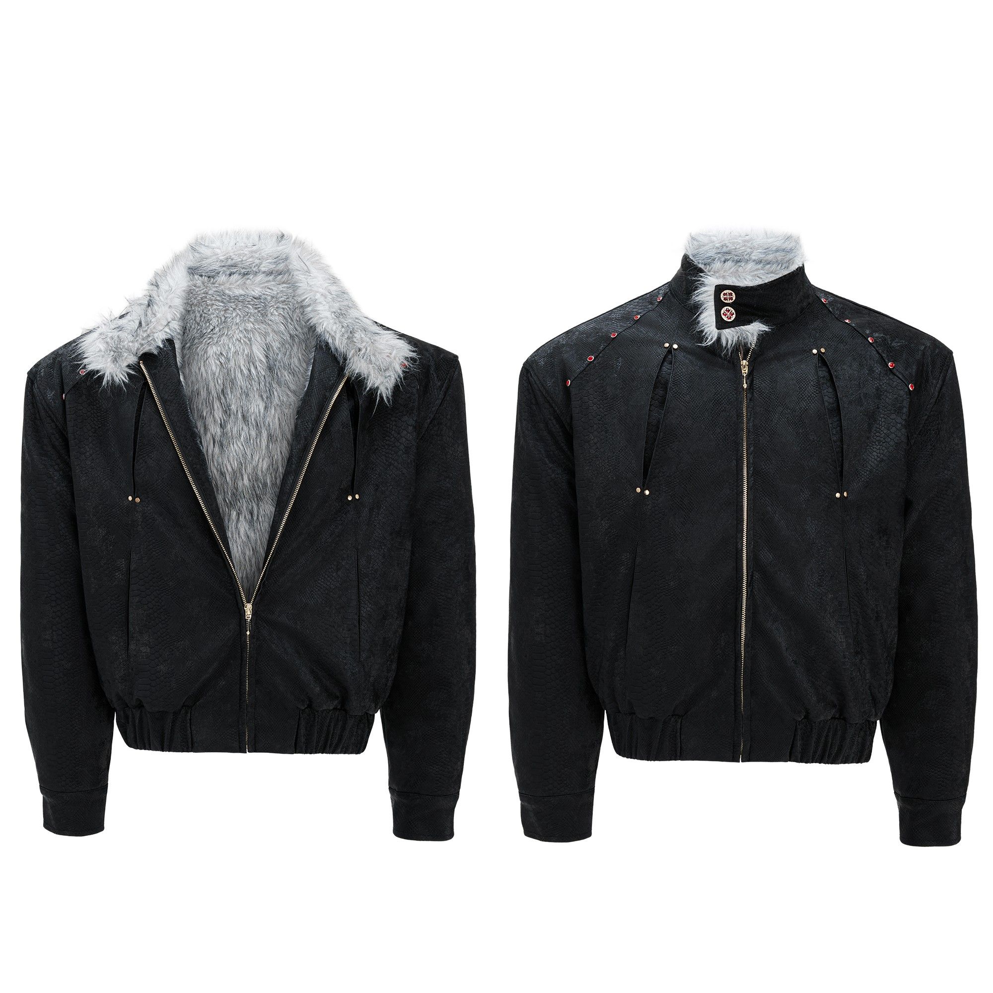 ArguE CulturE雪地银狐*一件过冬重磅狼毛座山雕加厚加绒棉服外套