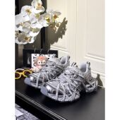 覆古轻奢轻便休闲运动鞋 欧洲站网面透气厚底绑带老爹鞋 女2025新款