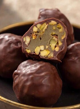 现货迪拜代购进口零食Patchi碎开心果酱夹心牛奶巧克力250G礼盒装