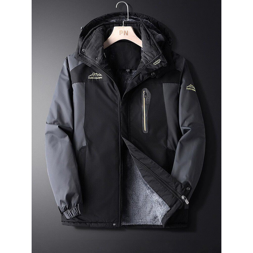 冲锋衣棉服男款冬季中老年棉衣男防寒服棉袄爸爸冬装外套加绒加厚