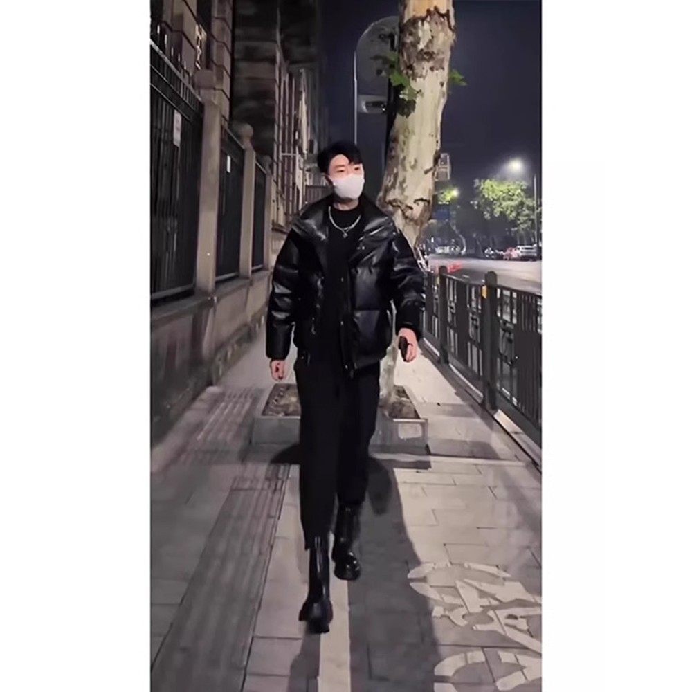 加绒黑色哈伦西裤男秋冬款痞帅高级感搭配马丁靴的裤子潮牌束脚裤