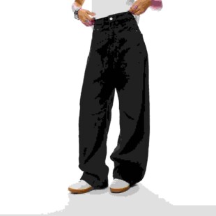 COLDSTONE 美式阔腿弯刀休闲裤简约垂感男女廓形工装长裤潮