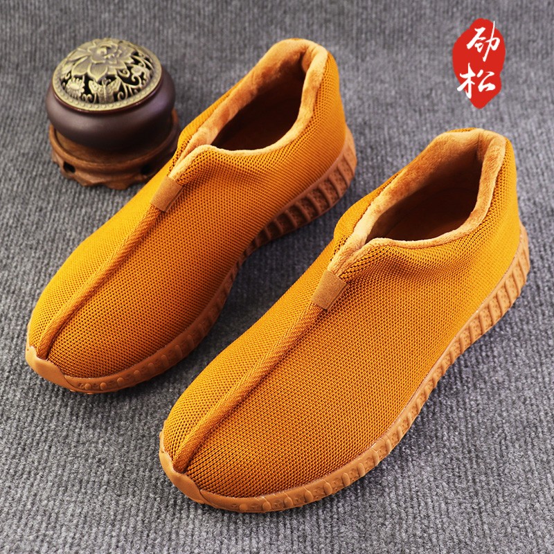 劲松僧鞋二棉鞋加绒棉鞋冬和尚棉鞋出家人僧人道士鞋男女款秋冬季