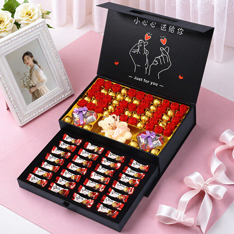 520送女朋友礼物高级感德芙巧克力礼盒装生日礼物送（代可可脂）