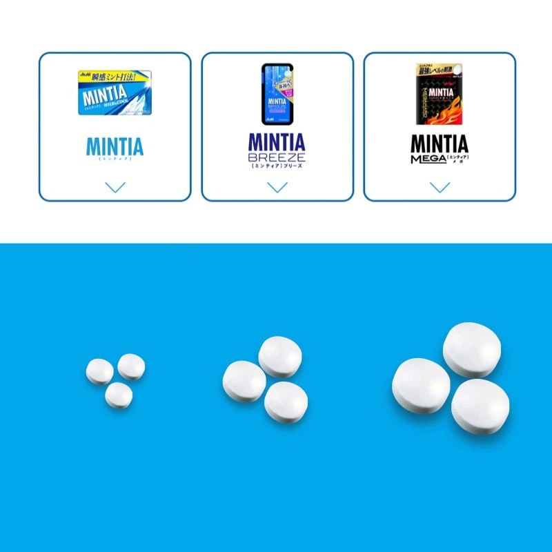 1盒也包邮！日本朝日mintia进口薄荷糖润喉糖清爽提神水果味低卡