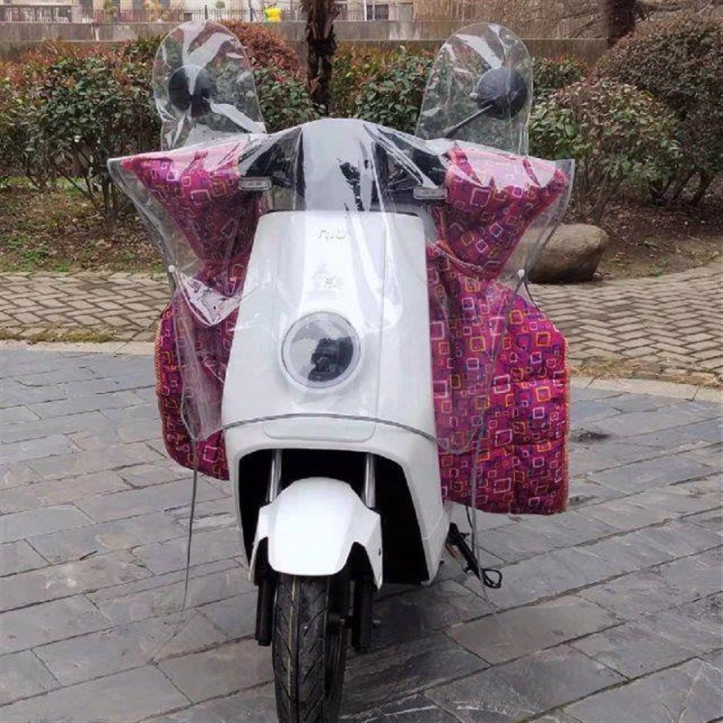 电动车车头防雨罩挡风被骑摩托车电瓶车中控遮雨罩车头仪表盘防水
