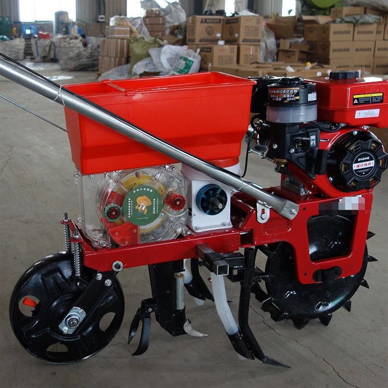 多功能汽油机施肥机追肥玉米精播机大豆小麦花生播种机耘地除草机