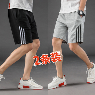跑步篮球棉料透气纯棉百搭针织休闲五分裤 运动裤 新款 夏季 子 男短裤