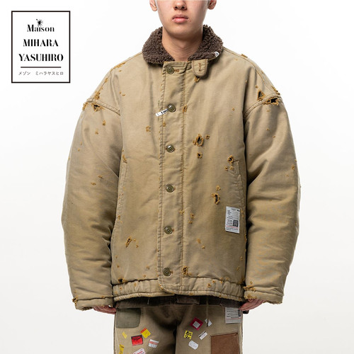 MMY三原康裕 做旧夹克男秋冬季棉质休闲工装外套J17BL161