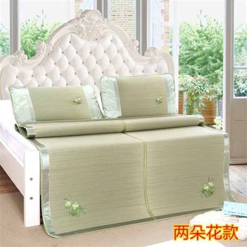 蔺草席折叠1.8m2.0X2.2双人床凉席子1.5米草席芦苇席草编1.3夏1.4