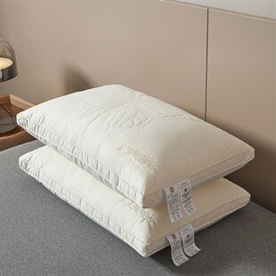 星级酒店专用蚕丝枕头护颈椎抗菌助睡眠有支撑力家用成人美容枕芯