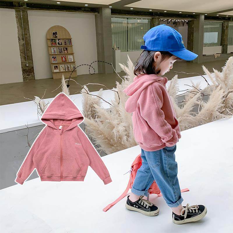女童外套连帽夹克2022年秋装新款韩版儿童洋气宝宝外穿上衣春秋季,童装/婴儿装/亲子装,夹克/皮衣,淘宝优惠券,粉丝福利购,淘宝优惠卷