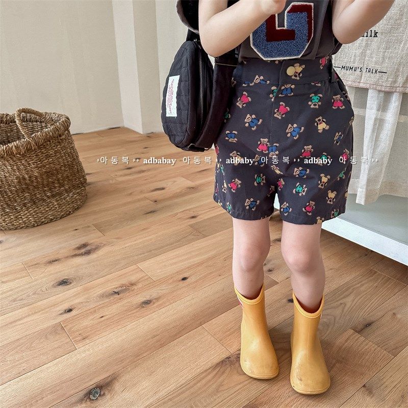 女童短裤女宝宝夏装活性印花热裤儿童裤子2025新款童装夏季五分裤,童装/婴儿装/亲子装,裤子,淘宝优惠券,粉丝福利购,淘宝优惠卷