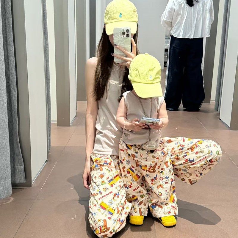 女童夏季纯棉防蚊裤2025新款儿童休闲裤宽松亲子男女宝宝遛弯裤子,童装/婴儿装/亲子装,裤子,淘宝优惠券,粉丝福利购,淘宝优惠卷