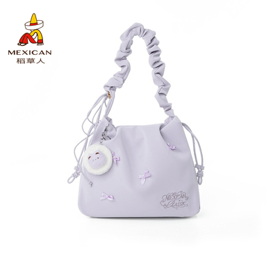 稻草人新款蝴蝶结托特包