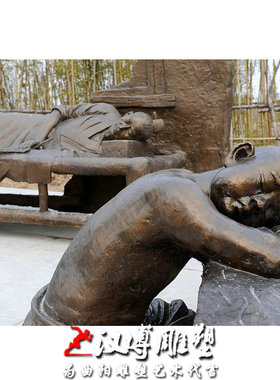 铜雕二十四孝人物雕塑玻璃纤维孝亲主题小品大型户外城市园林景观