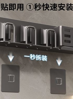 牙刷置物架免打孔三口四口五口六口之家卫生间牙杯浴室漱口杯收纳