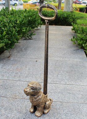 铸铁艺门卡小狗手提门档顶门器免打孔防撞安全落地阻门器防风门塞