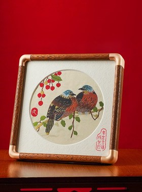 南京云锦研究所地久天长结婚送新人新婚礼物非遗手工高端礼品摆件