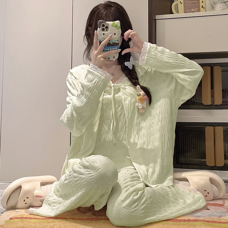 吊带睡衣女三件套春装女款202y5年新款法式带胸垫女士可外穿家居