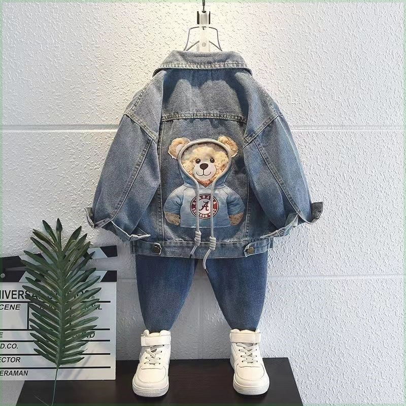 男童牛仔外套春秋装2024新款儿童洋气上衣潮男孩秋季时髦帅气夹克,童装/婴儿装/亲子装,儿童牛仔外套,淘宝优惠券,粉丝福利购,淘宝优惠卷