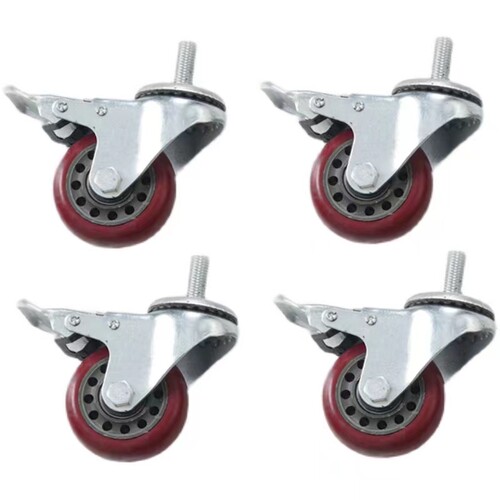 不锈钢工作台轮子操作台轮子打包打荷台滑轮